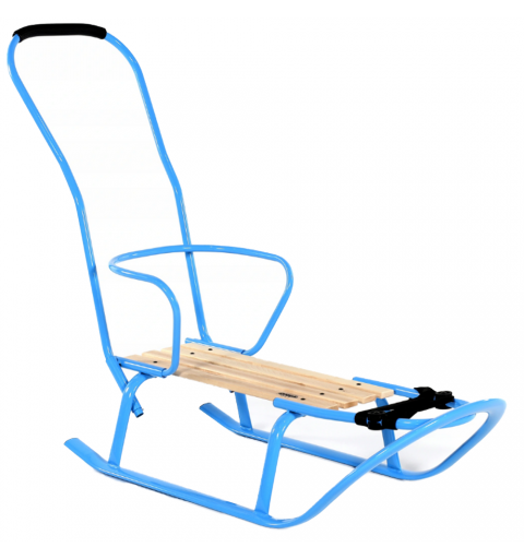 Tako Linea - sanki z oparciem i pchaczem | Niebieske